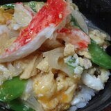 マヨ味でコク旨！　「カニのたまご丼」